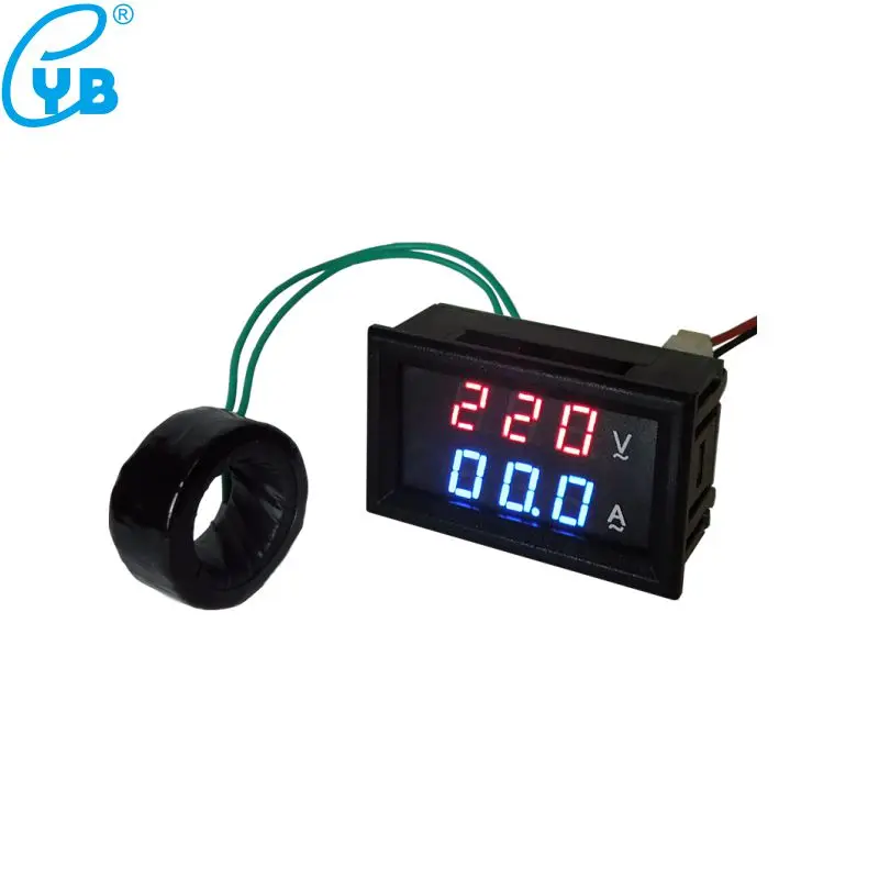 YB27VA Voltage Ammeter AC 10A 50A 100A 200A 500A 1000A LED Digital Voltmeter Ampere Meter AC 60-500V Volt Amp Meter Teser Guage