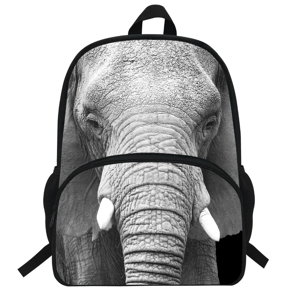 Sac à dos imprimé éléphant pour enfants, Animal de Zoo, pour garçons et filles, tendance, 16 pouces