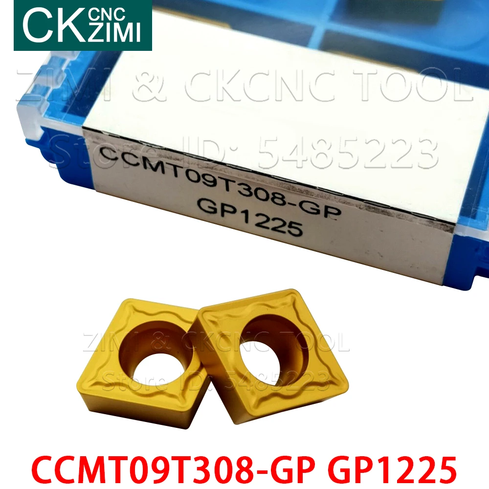 CCMT09T308-GP GP1225 Blades Carbide Inserts Externe Draaien Insert Duurzaam Cutter Draaibank Hout Draaien Tool Ccmt 09T3 Cnc Inserts