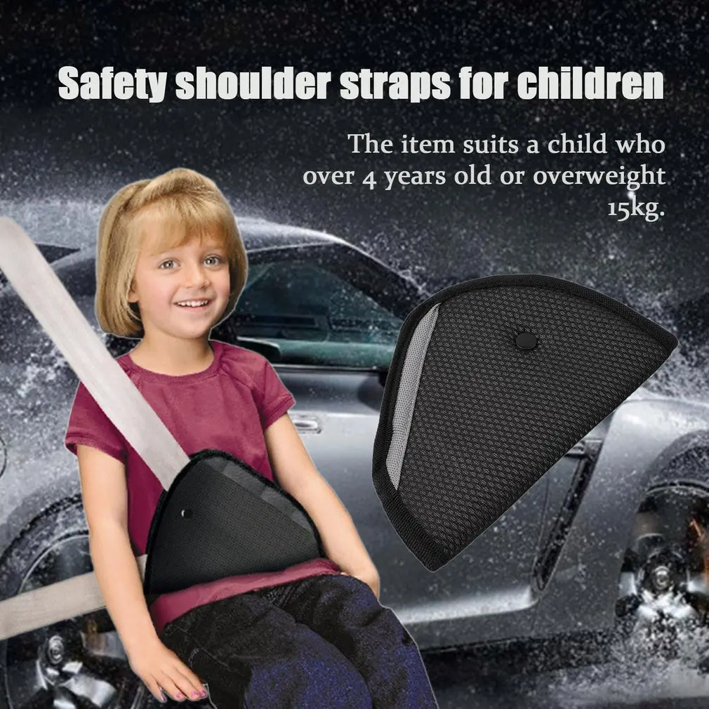 Cómodo bebé niños triángulo cubierta de seguridad ajustador de correa almohadilla para arnés niños cinturón de coche para niños asiento cinturón Universal ajustador