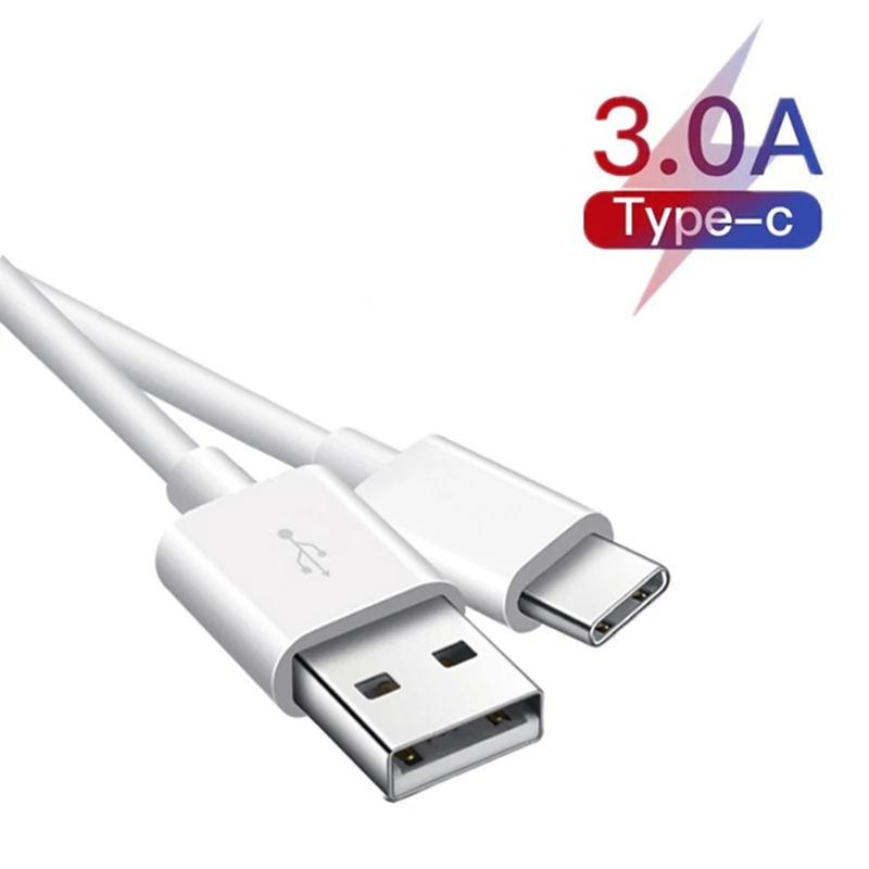 0.2M/1M/2M/3M Type C USB Fast Charging Cable For Huawei P40 P30 Pro Honor 30 20 10X 9X lite OPPO A72 A93 A94 Type C USB C Cable