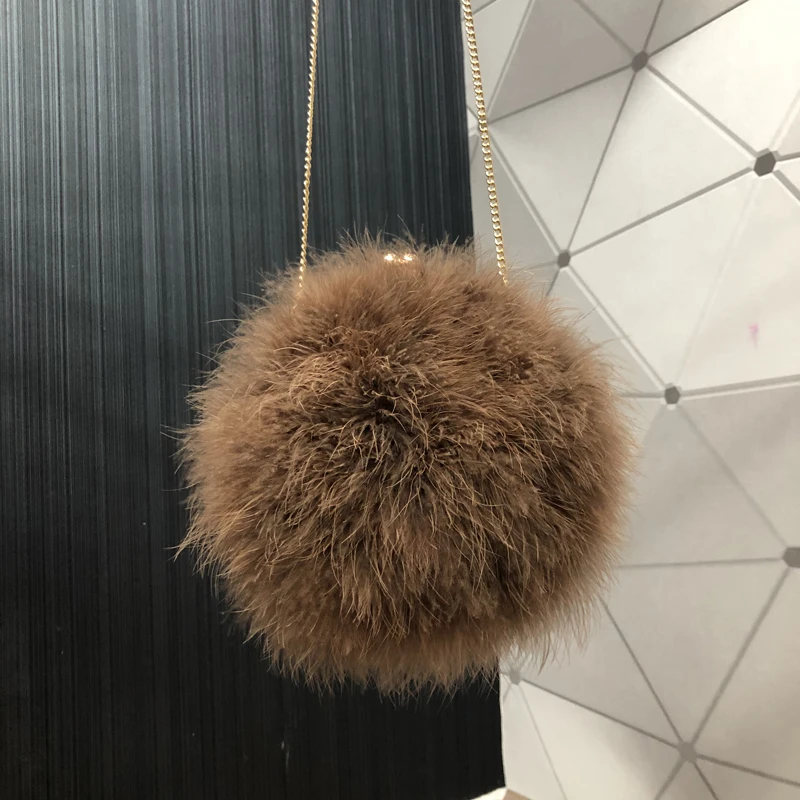 

Real feather bag