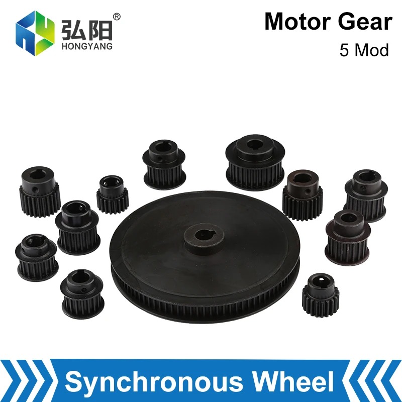 5M Belt Synchronous Wheel Synchronous Belt Reducing Motor Gear 18 20 90 Tooth Speed Regulating Wheel CNC Transmission Parts