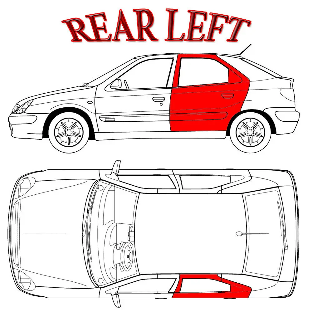 1998-2005 For BMW 3 Series E46 Left Rear Window Regulator Repair Kit Clips