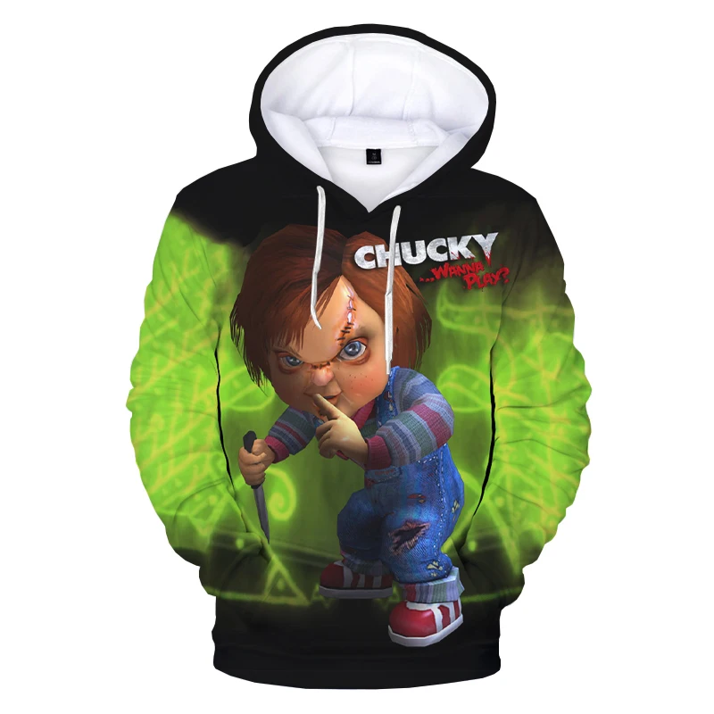 Bride of Chucky 3D Printed Hoodie Sweatshirts Men Women Fashion Casual Pullover Chucky Harajuku Streetwear Hoodies 5XL