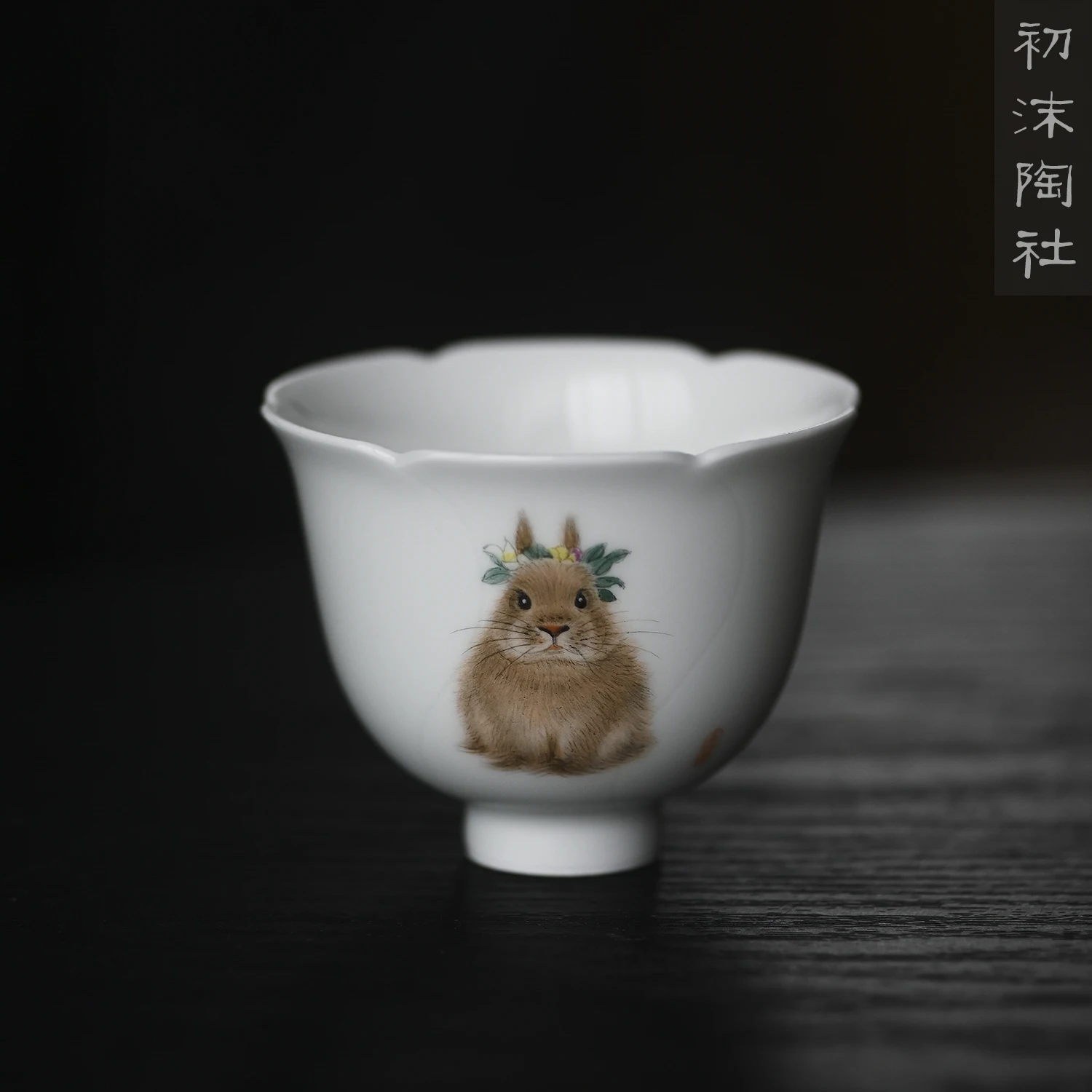 ★of the piece of feather hall jingdezhen pure hand draw cute masters cup ceramic sample tea cup kung fu tea cups