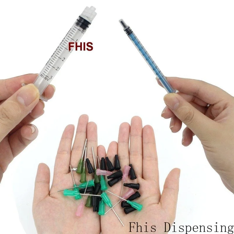 20ml 10ml 5ml 3ml 1ml Syringes with 14G 18G and 20G Blunt Tip Needles and Caps for Refilling and Measuring