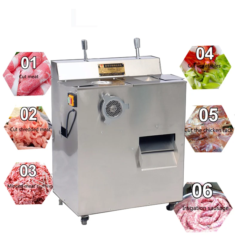 

1500W Electric Meat Grinder Steel Multipurpose Kitchen Slicer Commercial Stuff Mincer