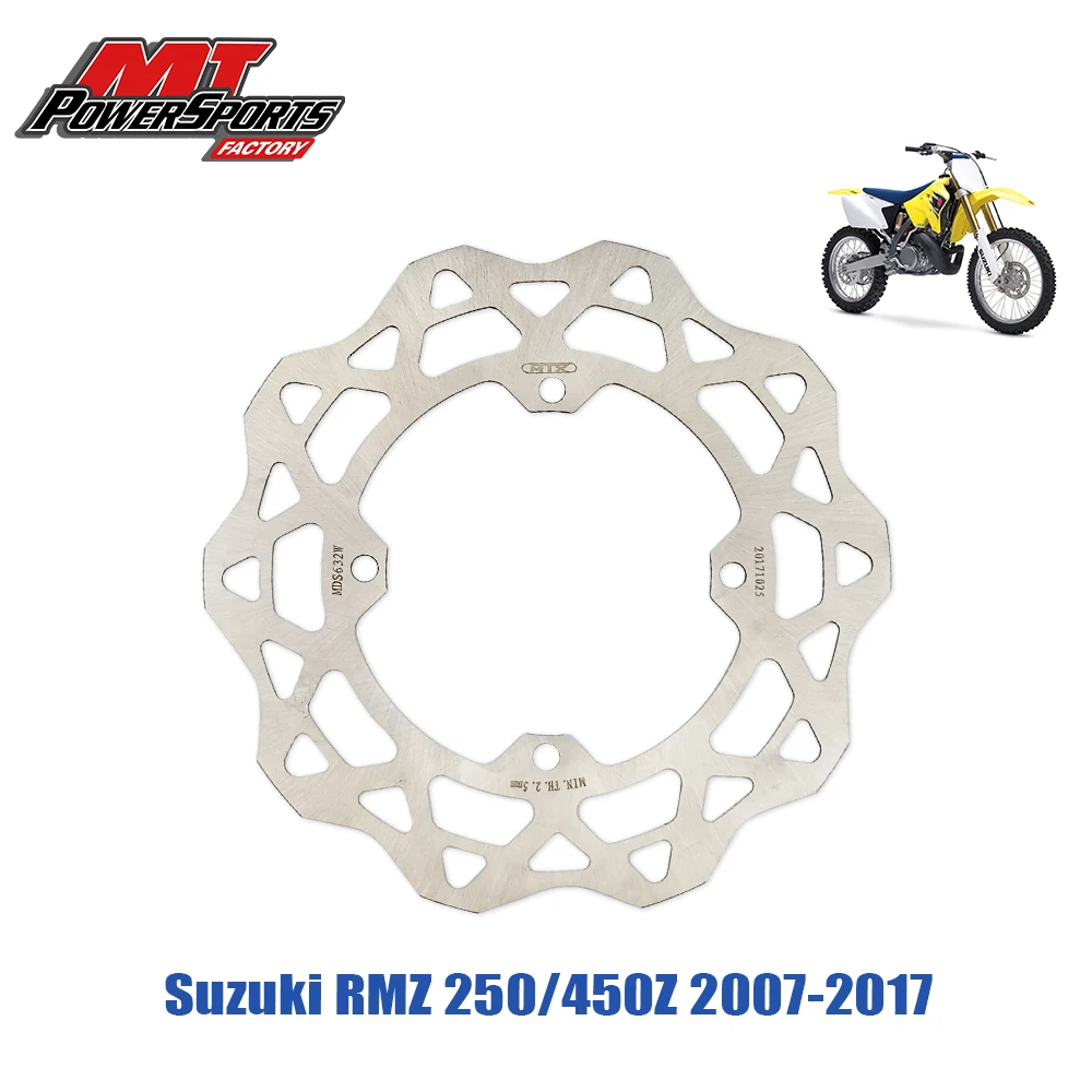 For Suzuki RMZ250 2007-2018 RMZ450 2005-2017 Brake Disc Rotor Rear MTX Offroad Motocross Braking MDS05050 Motorcycle Parts