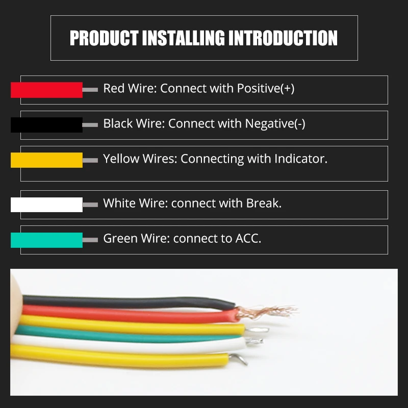 100CM Red Third Brake Light Led Stop Signal Strip Car Additional Brake Lights 12V Flexible Rear Window Safety Warning Lamp