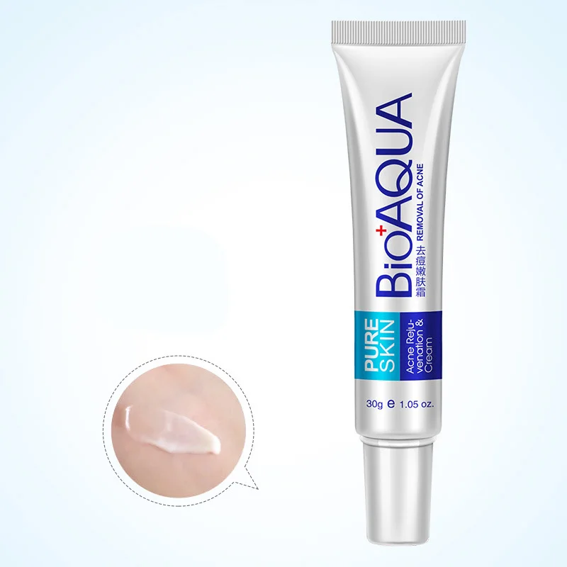 BIOAQUA Herbal Face Cream Anti Acne Treatment Cream Herbal Scar Removal Oily Skin Acne Spots Skin Care Face Care
