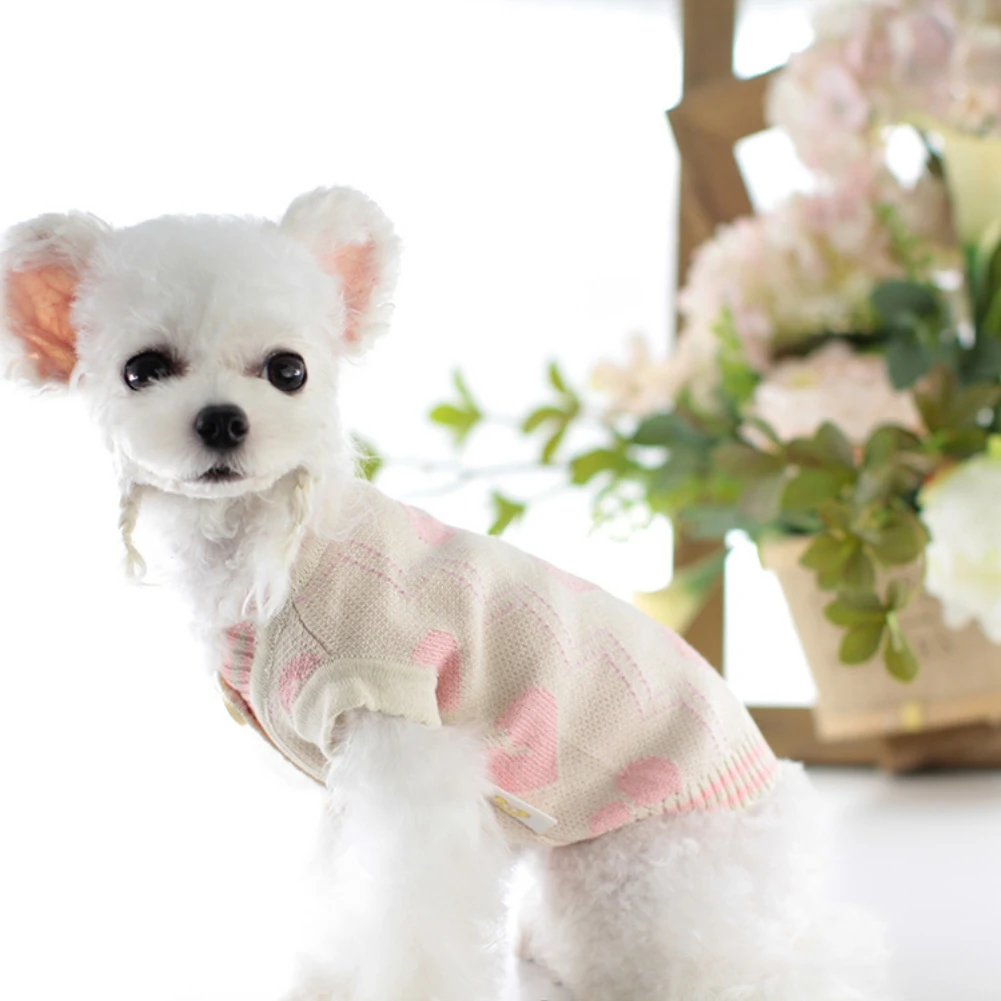 Winter Pet Dog Cat Warm Knitted Sweater Clothing Turtleneck Puppy Clothes Chihuahua Dogs Pullover Cardigan Vest Clothes