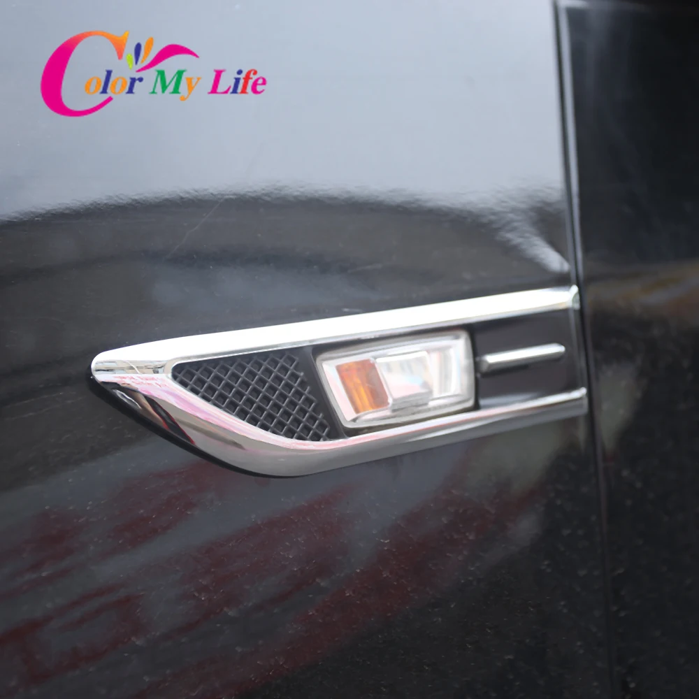 Color My Life 2Pcs Car Side Signal Turn Lamp Light Turning Lights Cover Trim Sticker for Opel Corsa D 2009 - 2014 Accessories