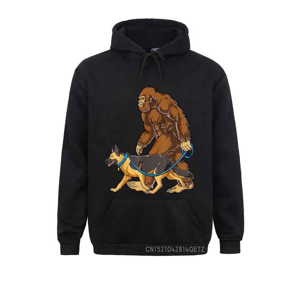 

Bigfoot Dog Walk German Shepherd Unisex Sasquatch Kids Men Chic Design Sweatshirts Long Sleeve Hoodies For Men Clothes