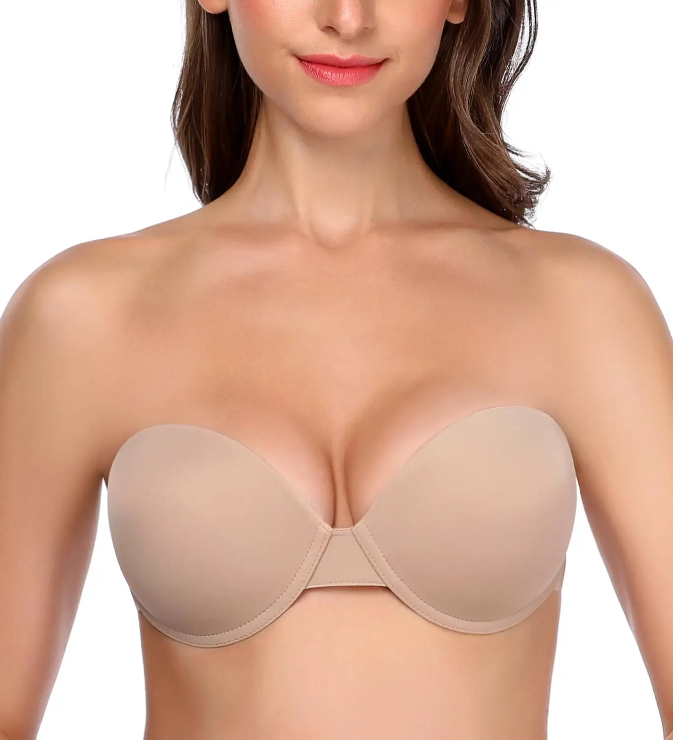 Push Up Strapless Bra Self Adhesive Sticky Backless Reusable Thick Padded Silicone Gel Underwire