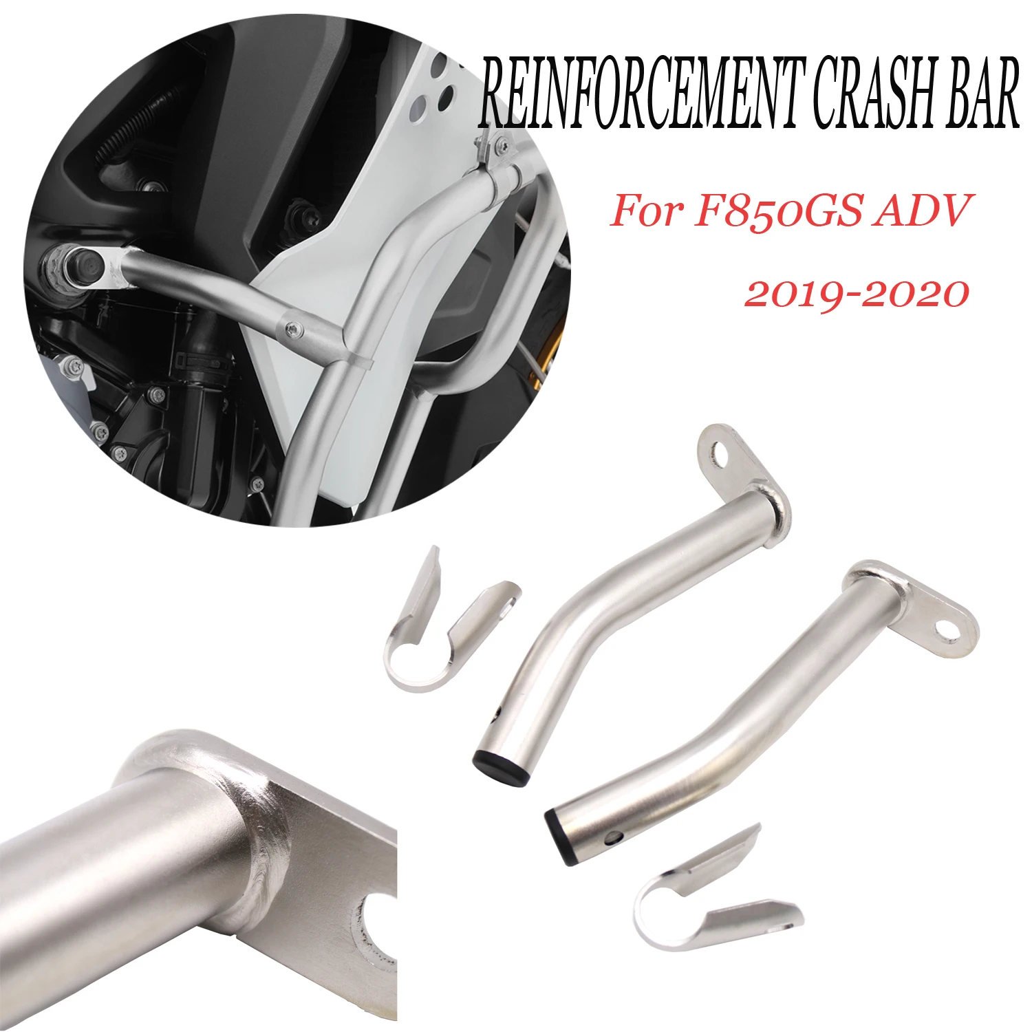 Motorcycle Reinforcement Crash Bar Engine Protection Guard Bars Bumper For BMW F 850 GS F850GS F850 GS ADV ADVENTURE 2019 - 2021