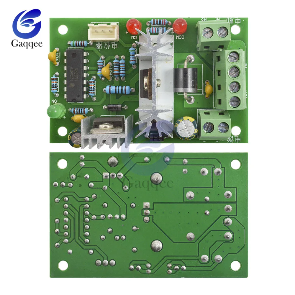 DC 6-30V 6A Motor Speed Controller Reversible PWM Control Forward/Reverse Switch Board 6V-30V Max 10A Module 12V 24V