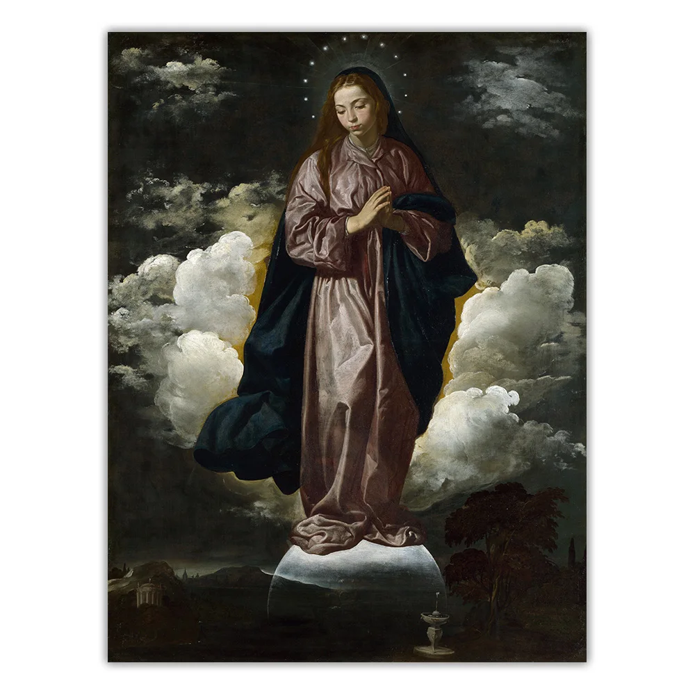 Diego Velazquez《The Immaculate Conception》Canvas Art Oil Painting Poster Picture Wall Hanging Decor Home Living Room Decoration