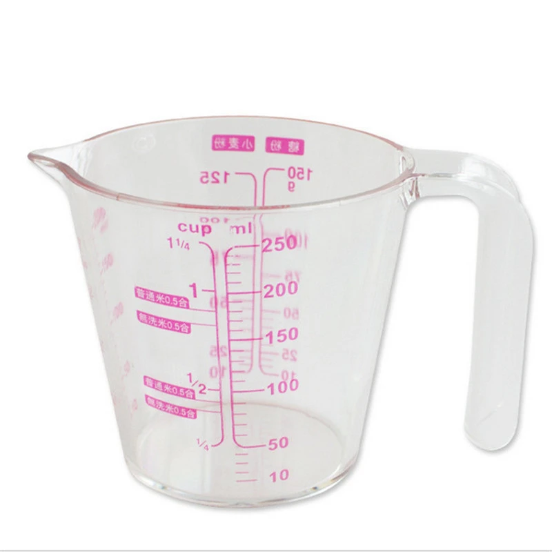 

1Pc 250ml/500ml Resin Digital Measuring Cup Scale Measure ABS Resin Kitchen Baking Tool