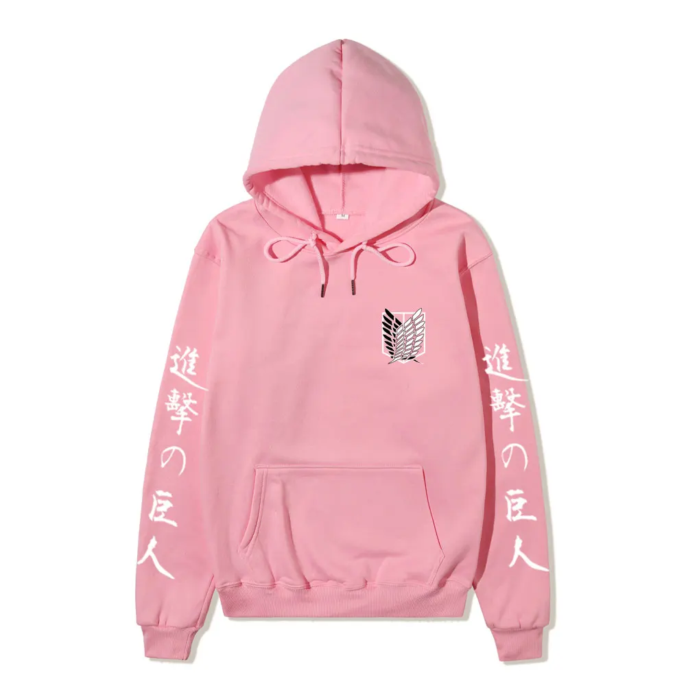 Japanese Anime Attack on Titan Hoodies Women Kawaii Cartoon Graphic Sweatshirts Harajuku Streetwear Tops Oversized Hoody Female