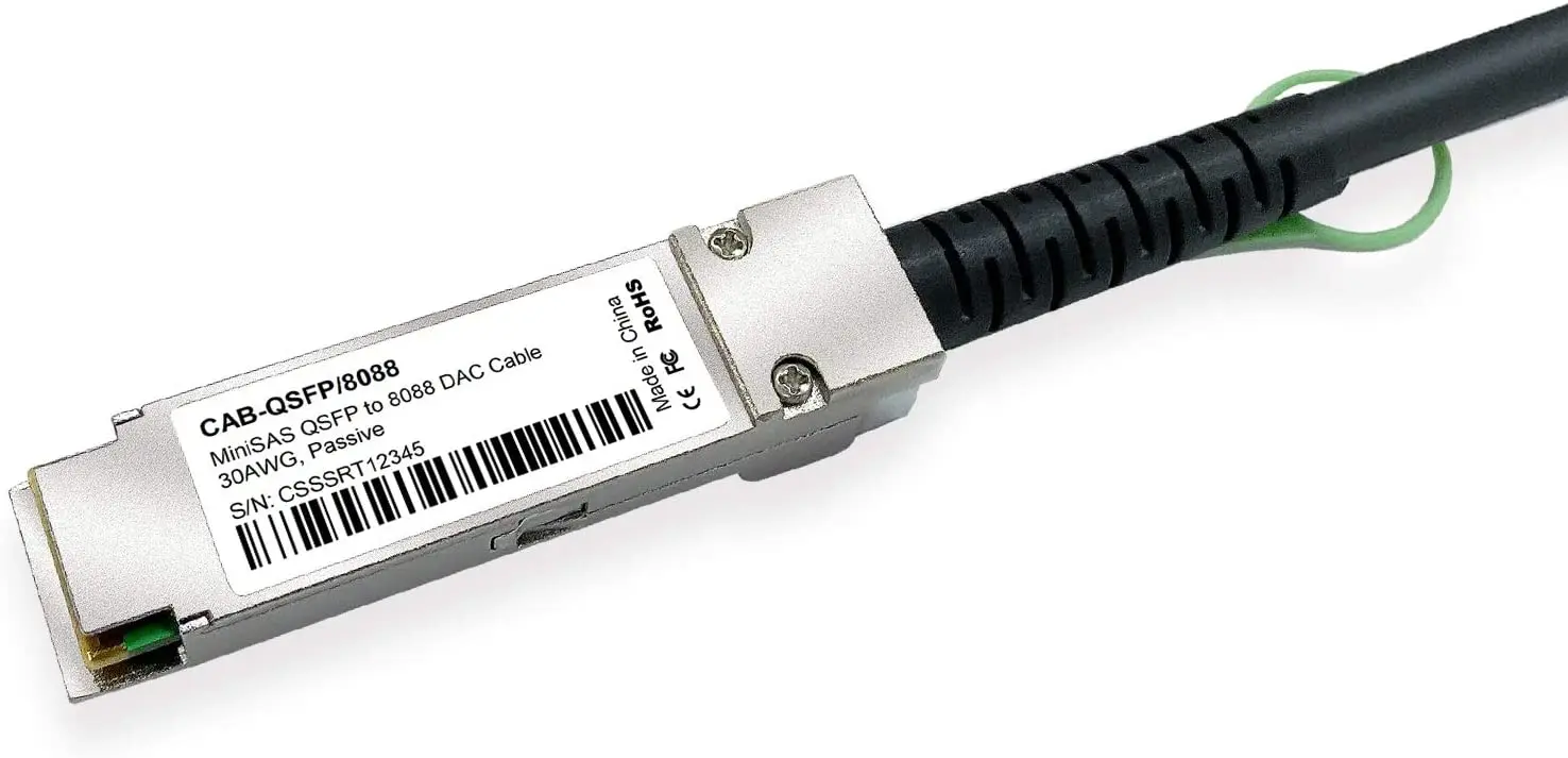 Imagem -05 - Qsfp Sff8436 Ddr Híbrido Sas Cabo Sff9088 m 33ft 100-ohm