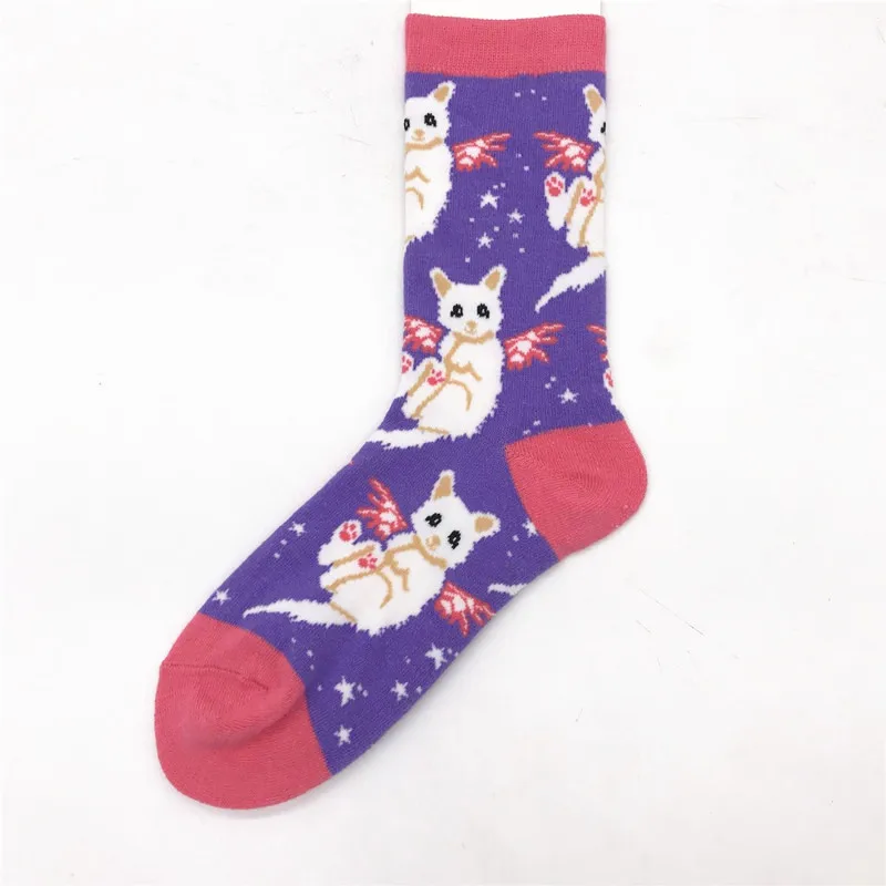 Sale cute animal bunny pig ladybird cartoon Art Men Women Funny Socks Casual Harajuku Skateboard socks