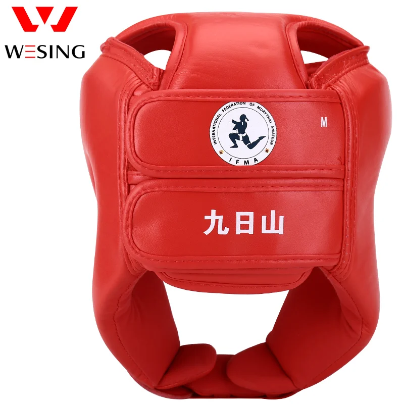 Wesing IFMA Approved Muay Thai Competition Head Guard Protection Head Training Sparring Helmet