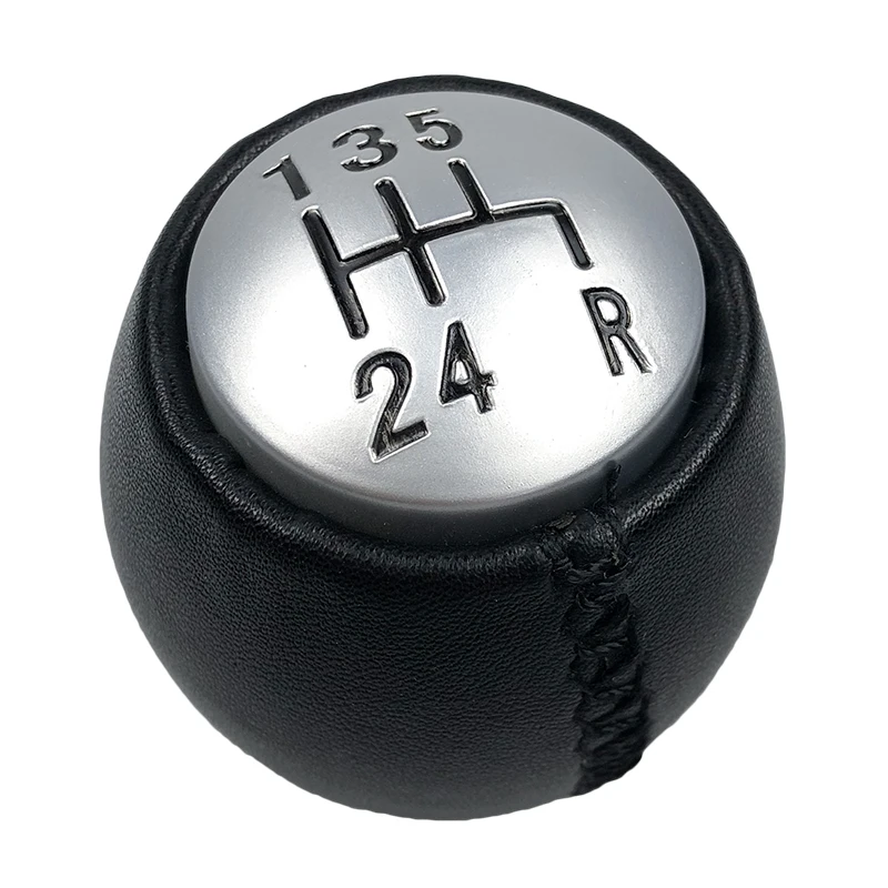 For Alfa Romeo GT 147 166 3.2 V6 PU Leather Car Styling 5/6 Speed Gear Shift Knob Lever Stick Pen Shifter Head