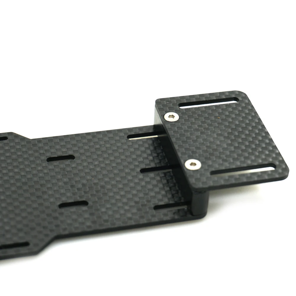 AXSPEED Carbon Fiber Center Battery Mounting Plate for Axial SCX10 II 90046 90047 1/10 RC Crawler Car Model Upgrade Parts