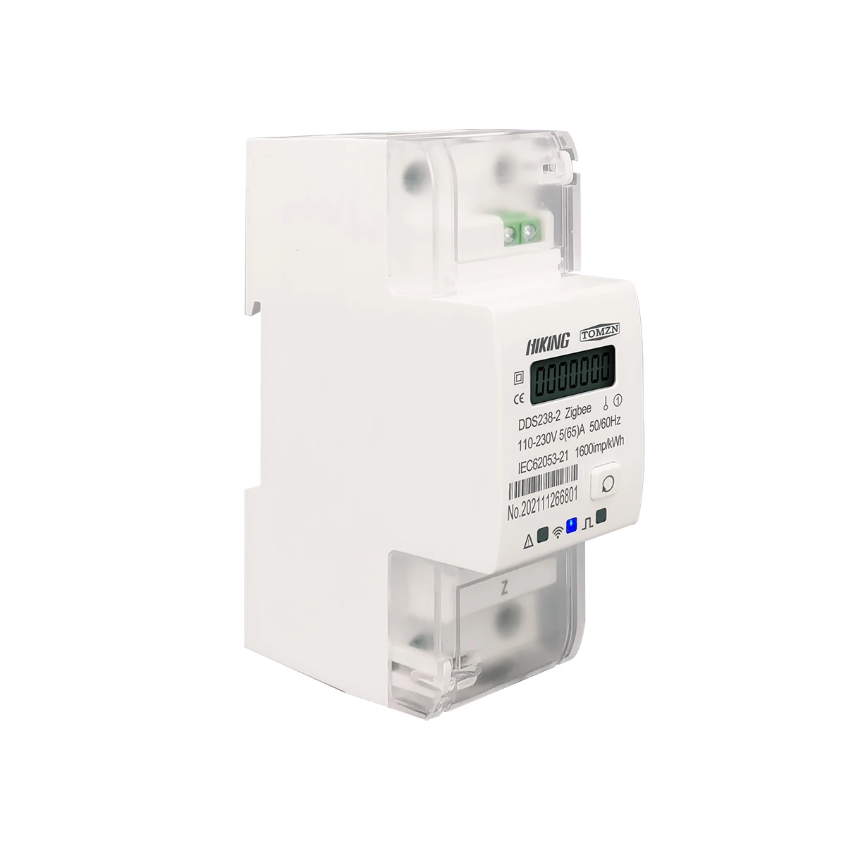 65A Single Phase Zigbee Gateway Tuya Din Rail WIFI Smart Energy Meter timer Monitor kWh Meter Wattmeter 110V 220V 50/60Hz