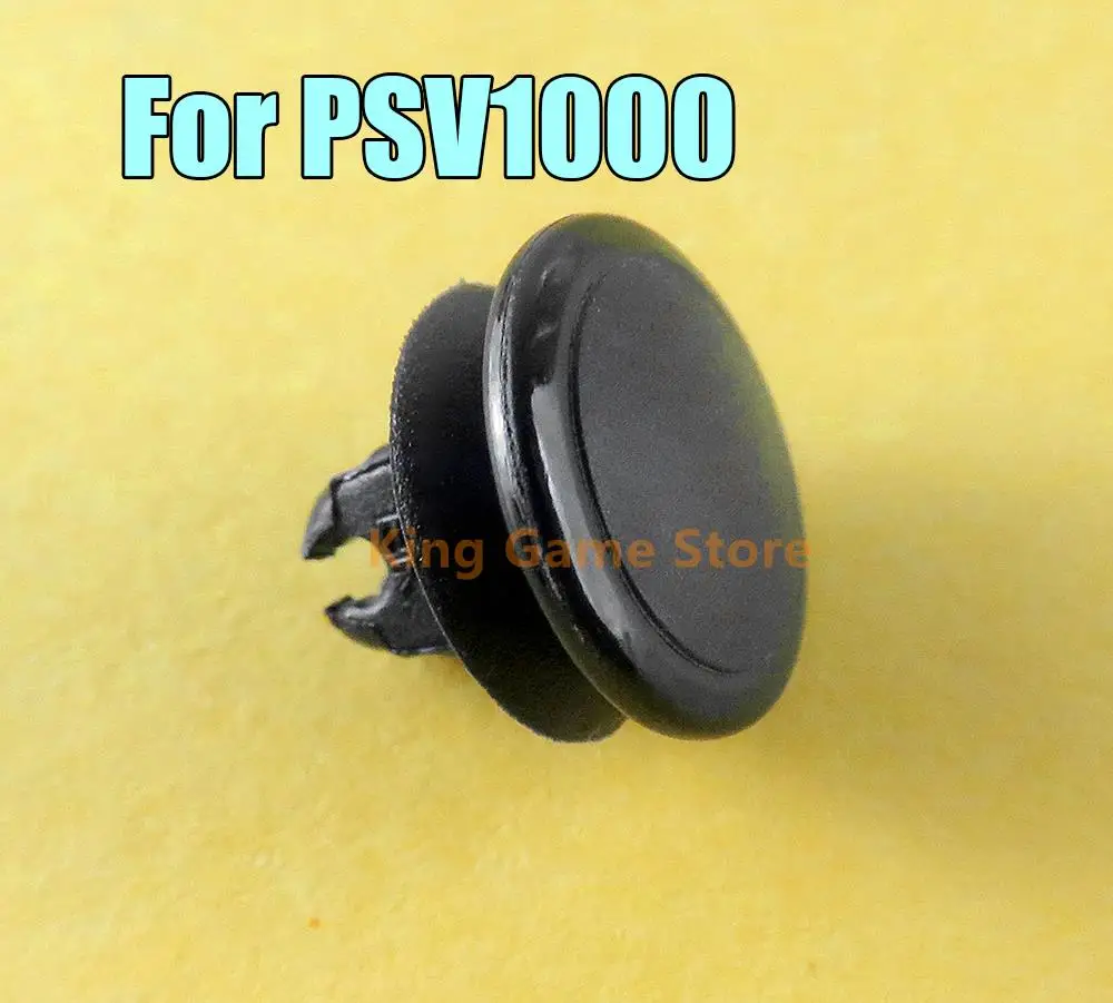 2 Buah Topi Joystick Analog 3D Putih dan Hitam untuk Tutup Rocker Joystick Tombol PSV1000 untuk Pengontrol Psvita 1000 PSV 1000
