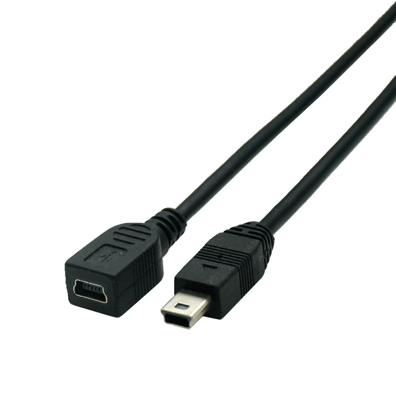 Mini USB B Typ 5pin wtyk męski do Mini gniazdo usb żeński przedłużacz przewód 25cm 50cm 150cm