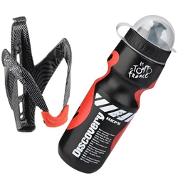 Bike Water Bottle with Bicycle Holder Cage Bracket Bicycle Cycling  Sports Drink Jug DIY Water Bottle Portable Outdoor Drink Cup