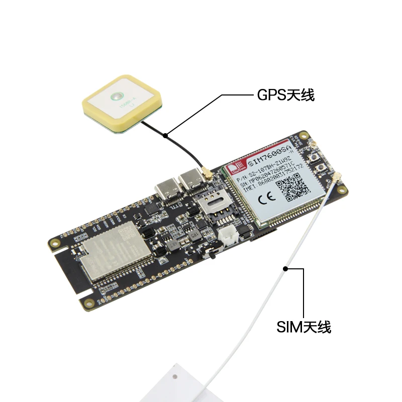 ESP32-WROVER-B simcom SIM7600SA-H lte cat4 módulo com lte 4g fpc antena gps para austrália/nova zelândia/américa do sul