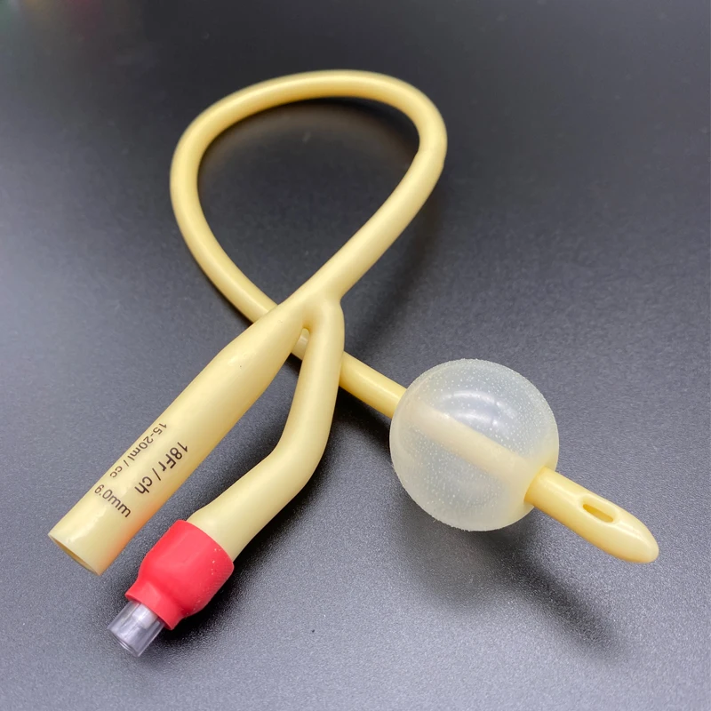 5pcs/bag Medical Disposable Latex Urology Catheter Silicone coated 2 way Latex Foley Catheter