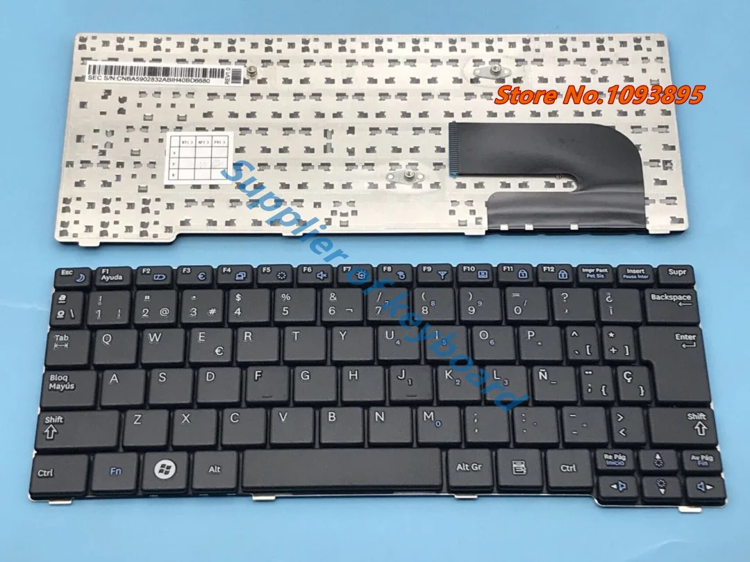 

NEW For Samsung N150 Plus N143 N145 N148 N158 NB30 NB20 N102S N100S NP-N100S n100-D31S Latin Spanish Keyboard Black