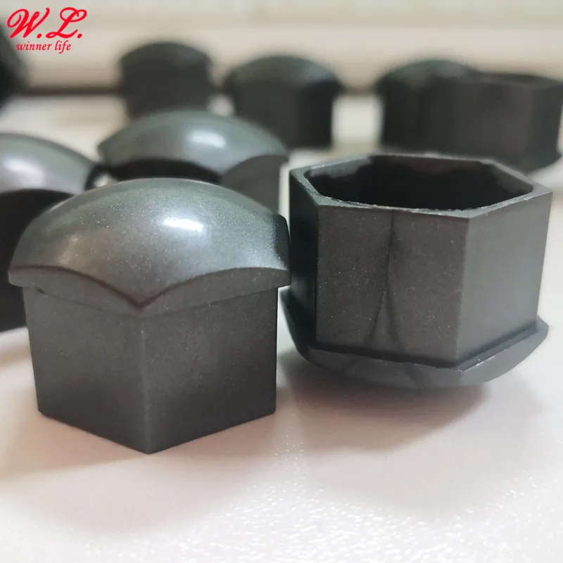 20Pcs Original Black Wheel Lug Nut Center Cover Caps For Audi A1 A3 A4 A5 A6 A7 A8 Q5 Q7 TT OEM:321601173A BLH