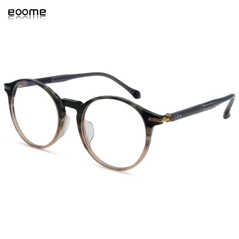 

Eoome New arrival Round Shape optical eyewear Acetate Vintage Optical eyewear fast delivery High Quality Korea Style Make Lens