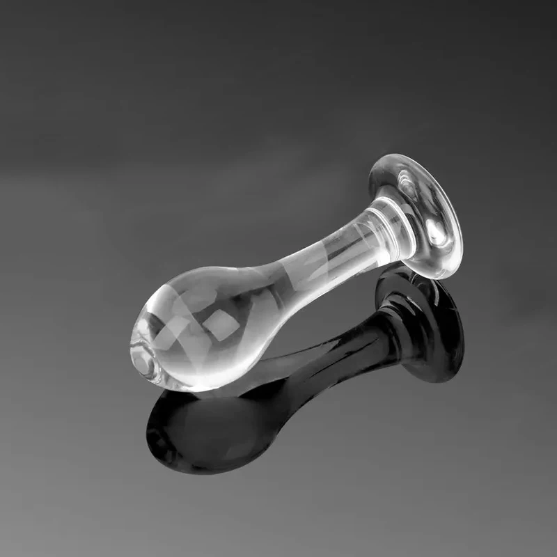Crystal Glass Small Anal Dildo Small Butt Plug Anal Beads for Sex Toys Women Couples Adult Products Anal Stimulator