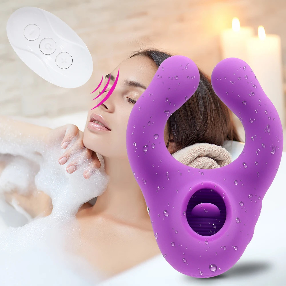 Couple Sucking Vibrator Testicle Penis Ring Clitoral Nipple Stimulator Soft Silicone Massage Perineum Suitable for Adult Sex Toy