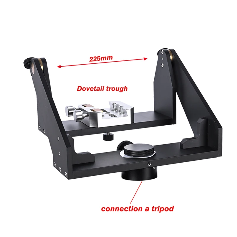 225MM All metal 360-degree rotatable Large square bracket+2 screws Dovetail ClampFor Binoculars Astronomical telescope OSL-229