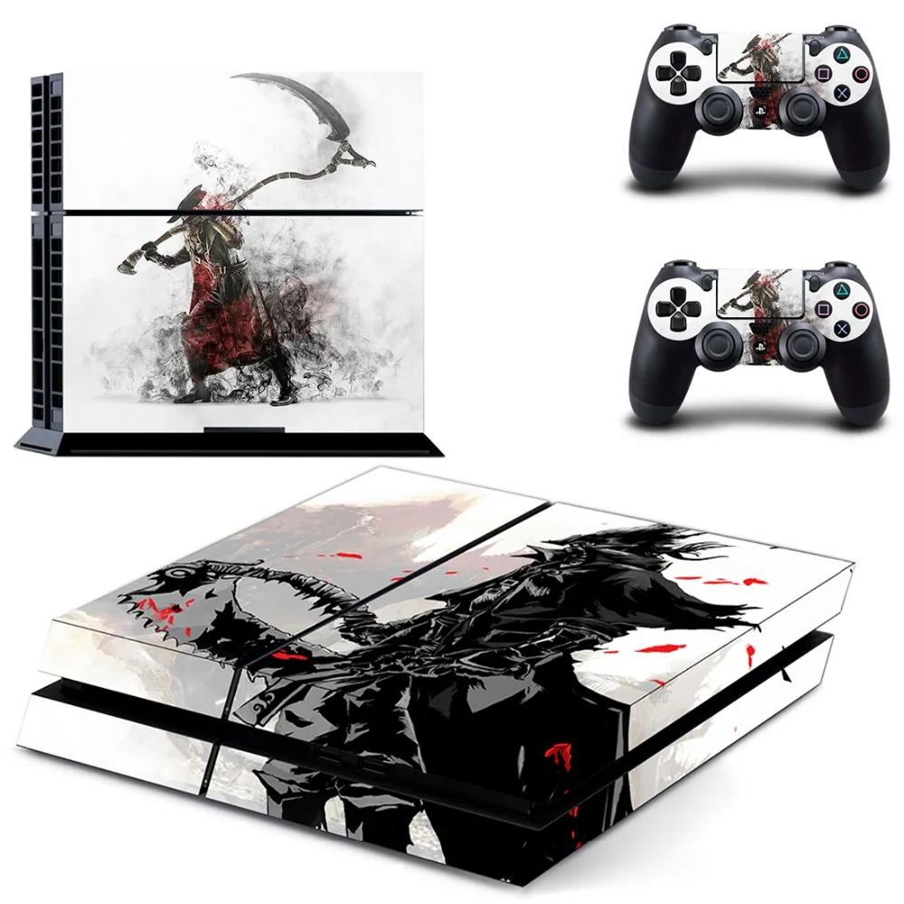 Game Bloodborne PS4 Stickers Play station 4 Skin PS 4 Sticker Decal Cover For PlayStation 4 PS4 Console & Controller Skins Vinyl
