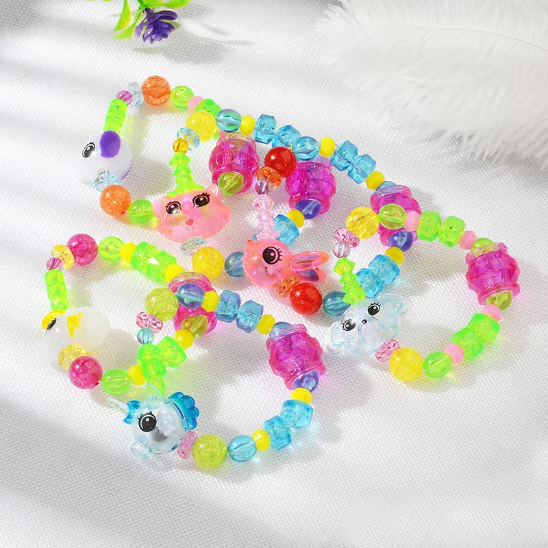 Cartoon Colourful Crystal Cute Sheep Bear Rabbit Dog Cat Bling / Opaque  Plastic / Resin For Childen