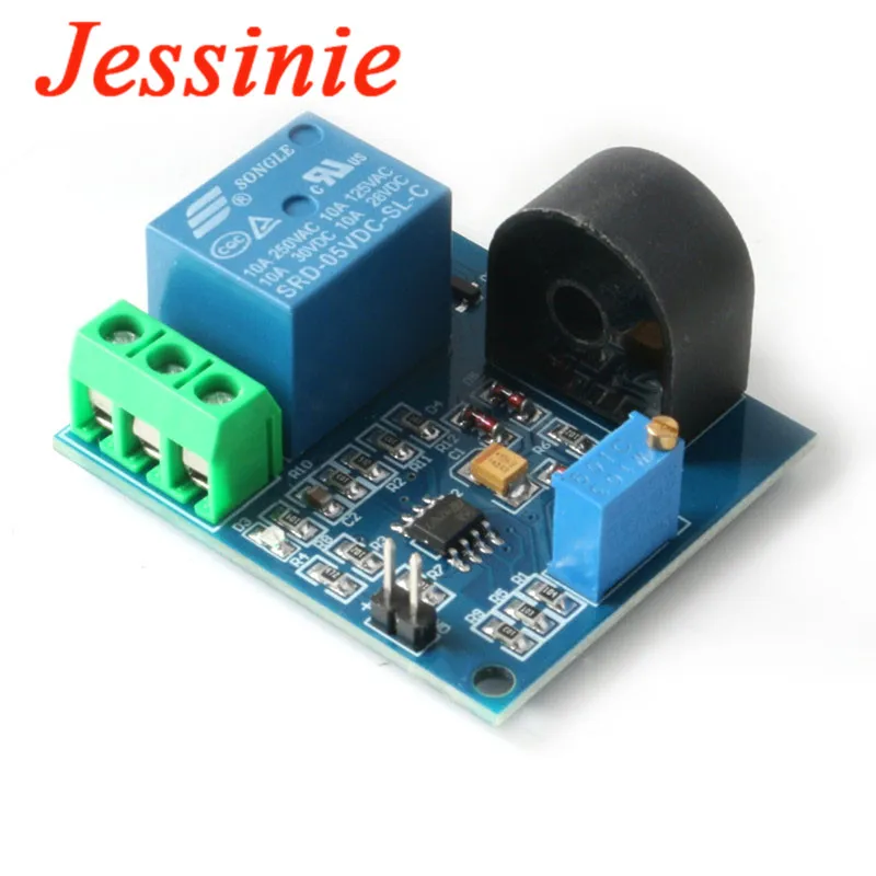 AC Current Sensor 5V Relay Module High Precision Current ZMCT103C Transformer 5A Detection Board Sensor Module