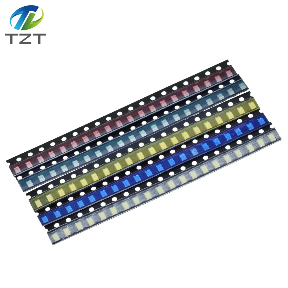 100 stücke = 5 farben x 20 stücke 5730/5050 /1210 /1206 /0805 /0603 LED Diode Sortiment SMD LED Diode Kit grün ROT Weiß Blau Gelb 5630 – Detail 16