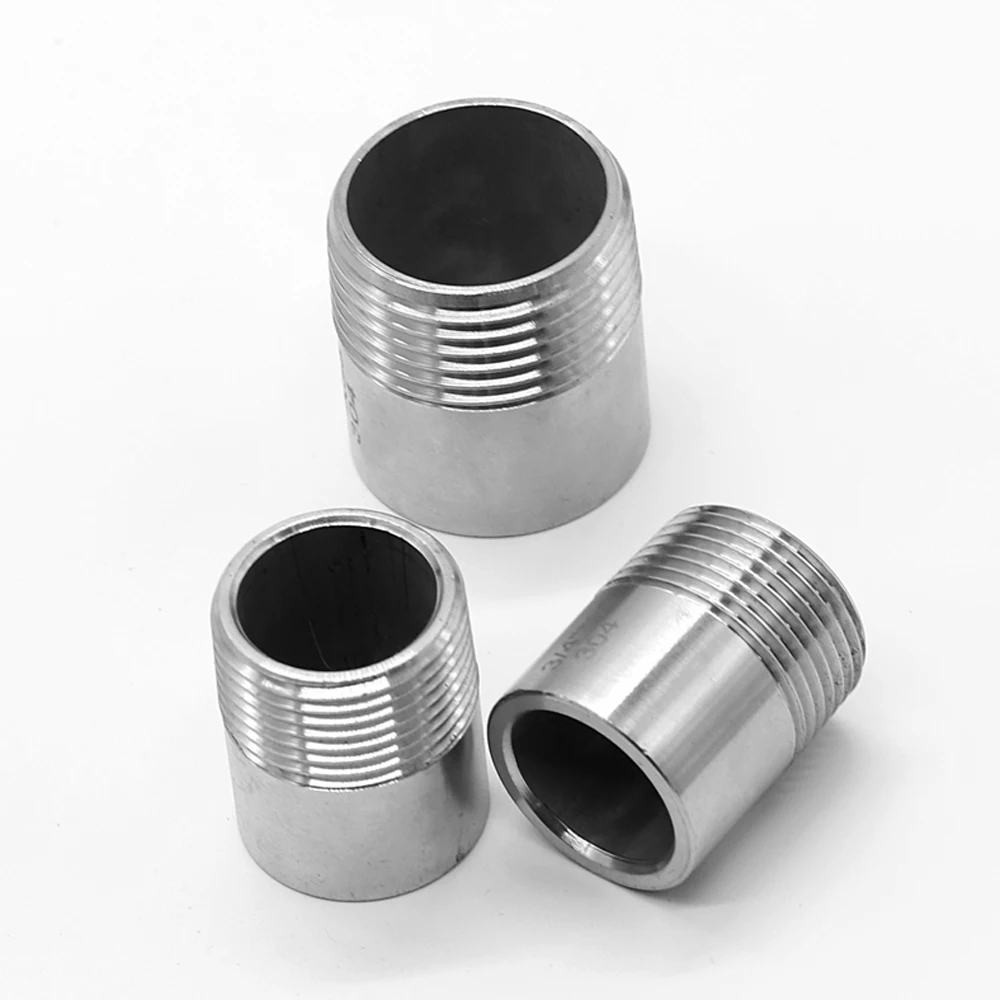 

Wholesale DN20 3/4" BSPT Male x Butt Weld Nipple 304 Stainless Steel Pipe Fitting Connector Coupler Adapter Water Gas Oil