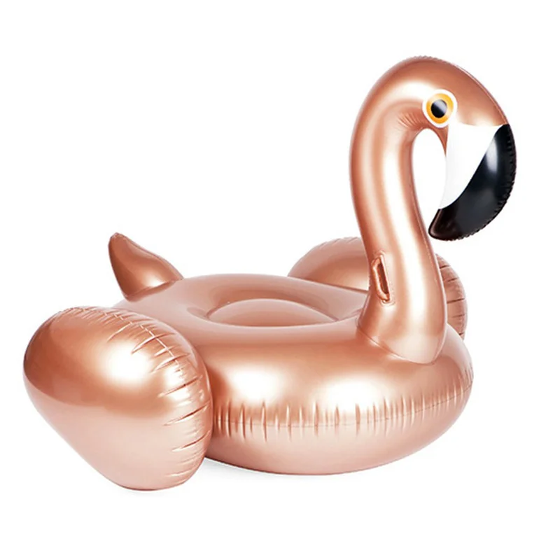 150CM Flamingo Inflatable Swimming Pool Pink Rose Golden Ring Pool Party Toys Water Mattress Beach Bed Swimming Pool For Adults