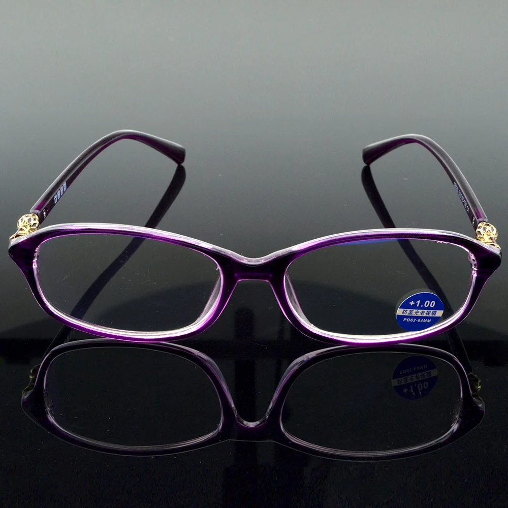 Hand Made Frame Women Multi-layer Coating Portable Reading Glasses +0.75 +1.00 +1.25 +1.5 +1.75 +2.00 +2.25 +2.5 +2.75 To +4