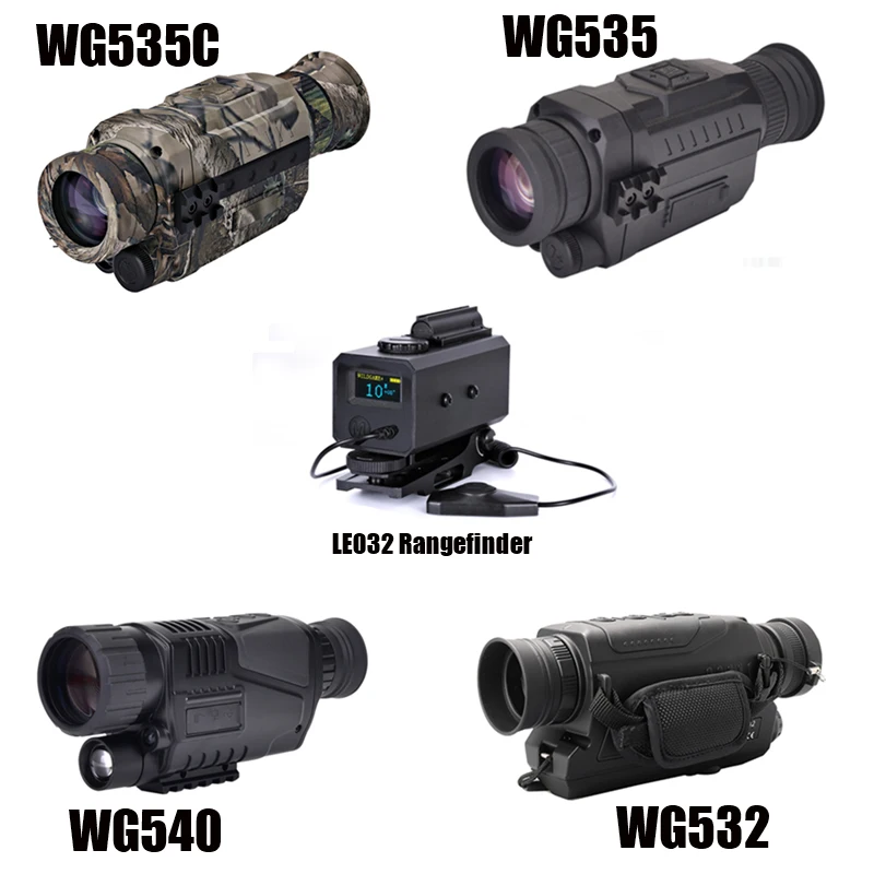 WG540 Infrared Digital Night Vision Monoculars with 8G TF card full dark 5X40 200M range Hunting Monocular Night Vision Device image 4