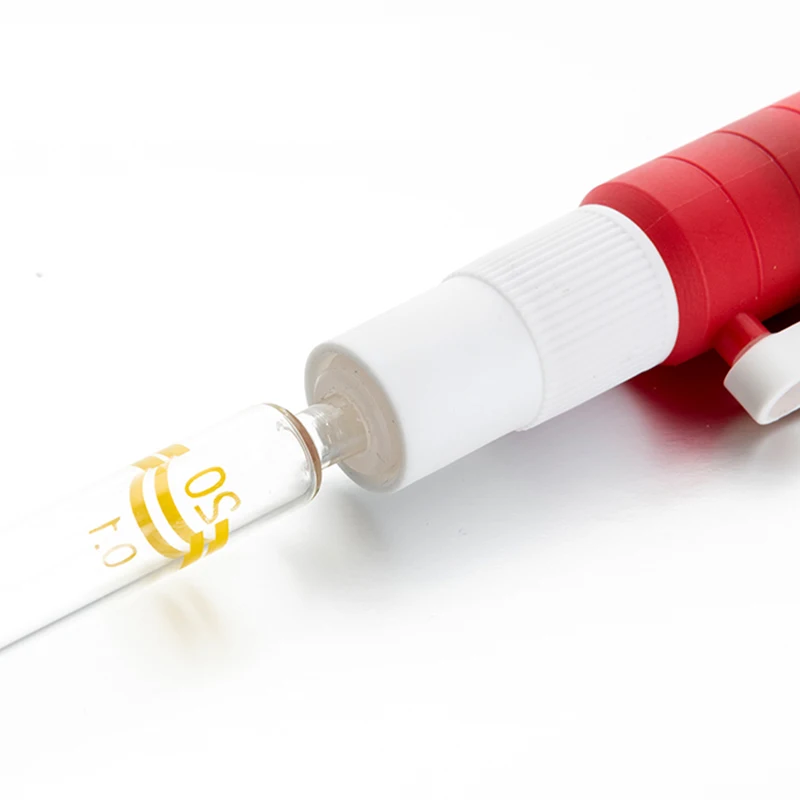 25ml Lab Laboratorio Pipetta pompa Rosso di Plastica Pipette Tubi